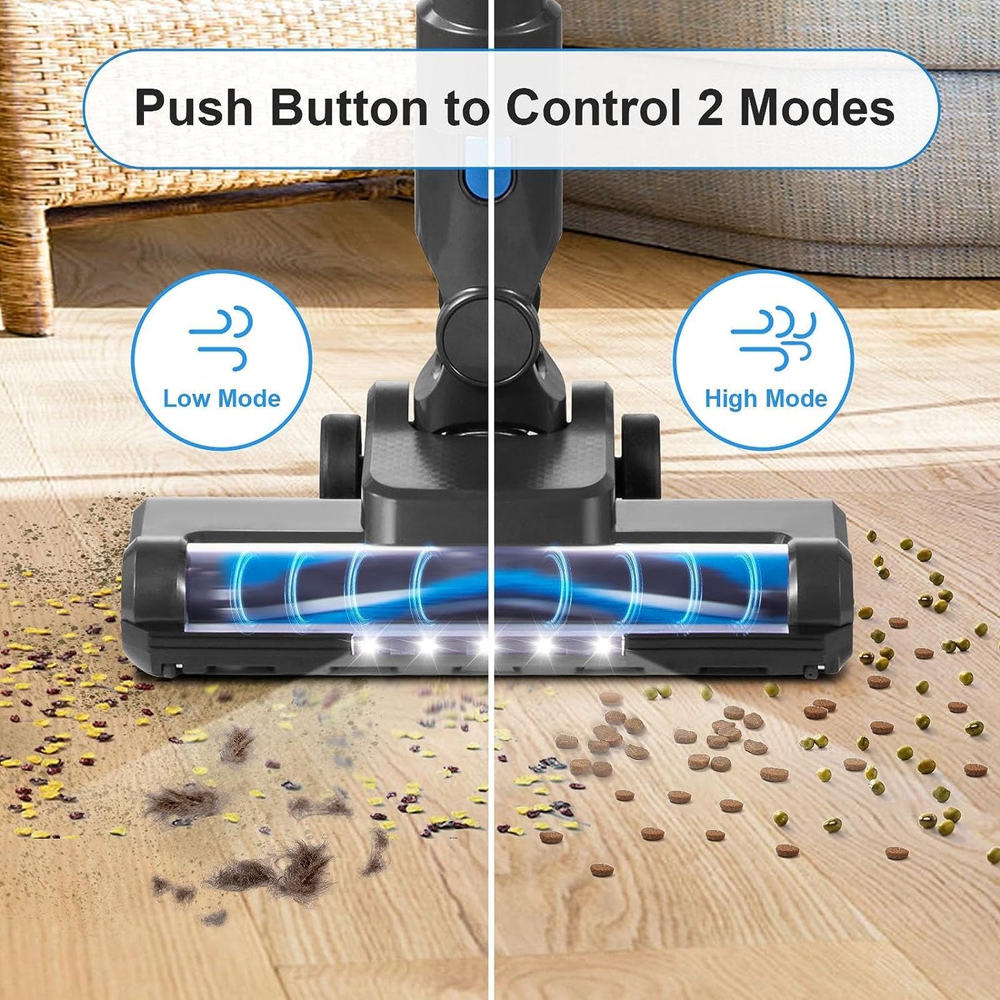 Moolan Home Cordless Vacuum - Black