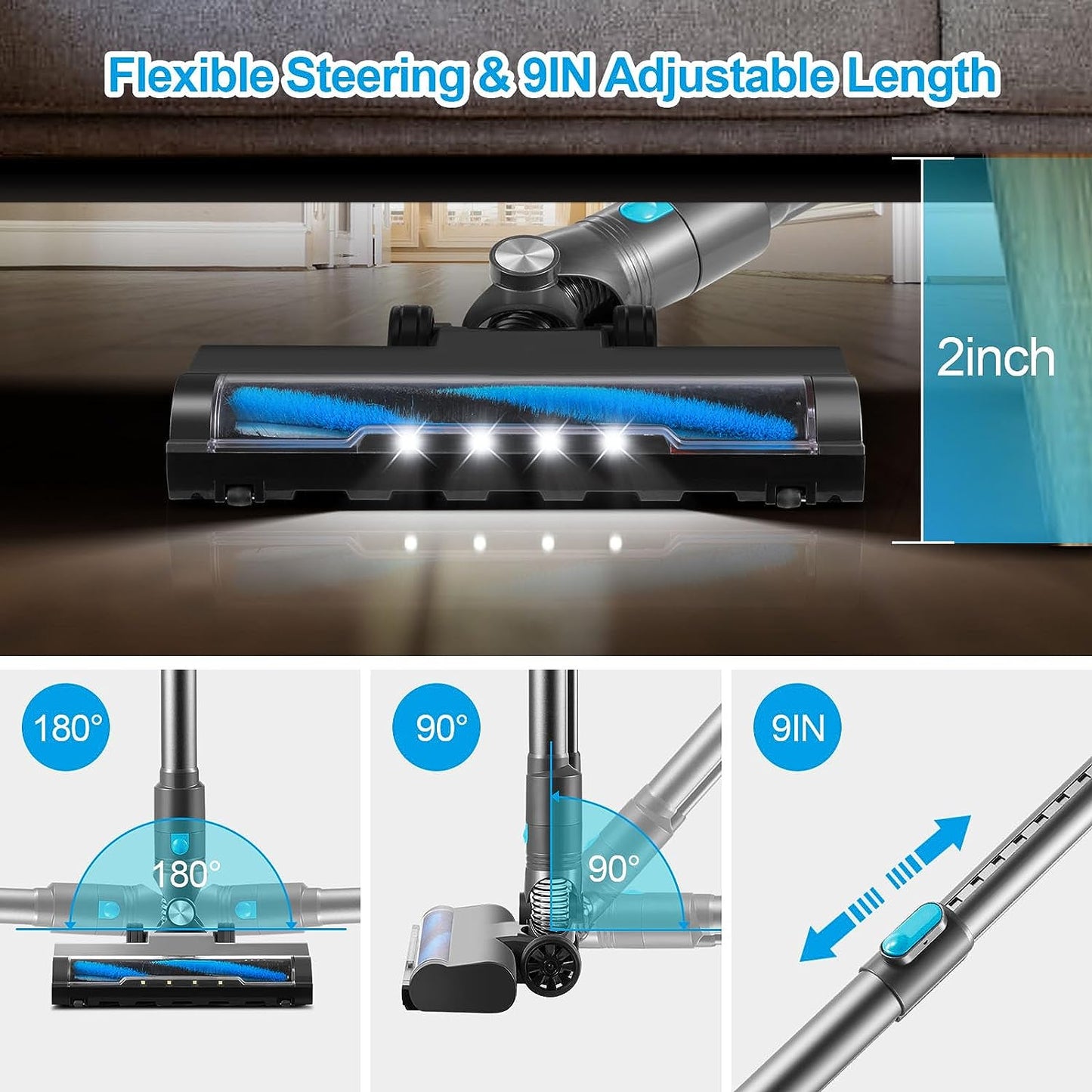 Moolan Corded Stick Vacuum V5