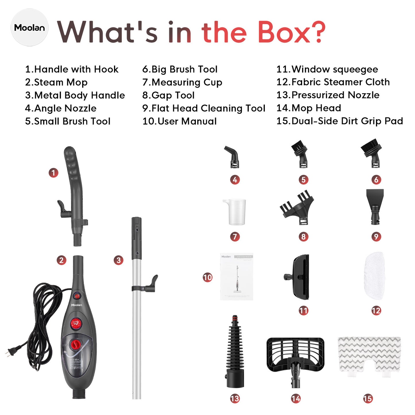 steam mop accessories