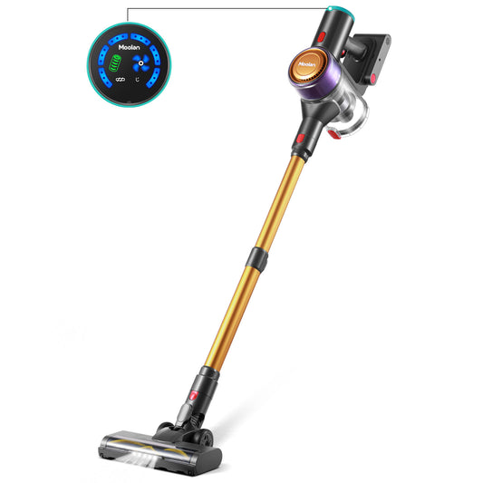 Moolan Cordless Brushless Motor Vacuum - Gold