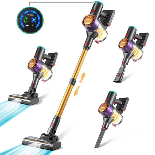 Moolan Cordless Brushless Motor Vacuum - Gold