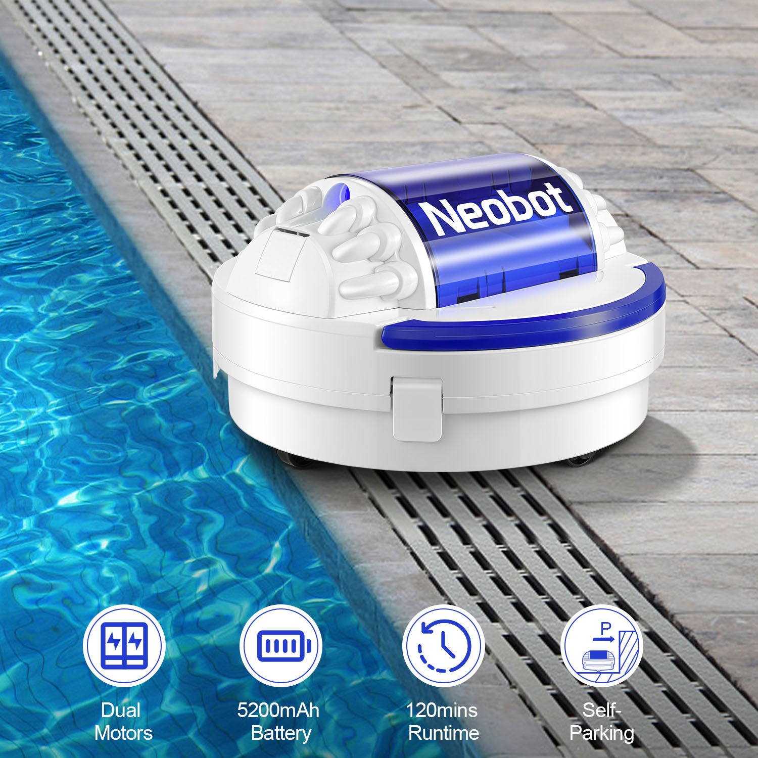 Neobot X1 Cordless Robotic Pool Cleaner N Series Moolan